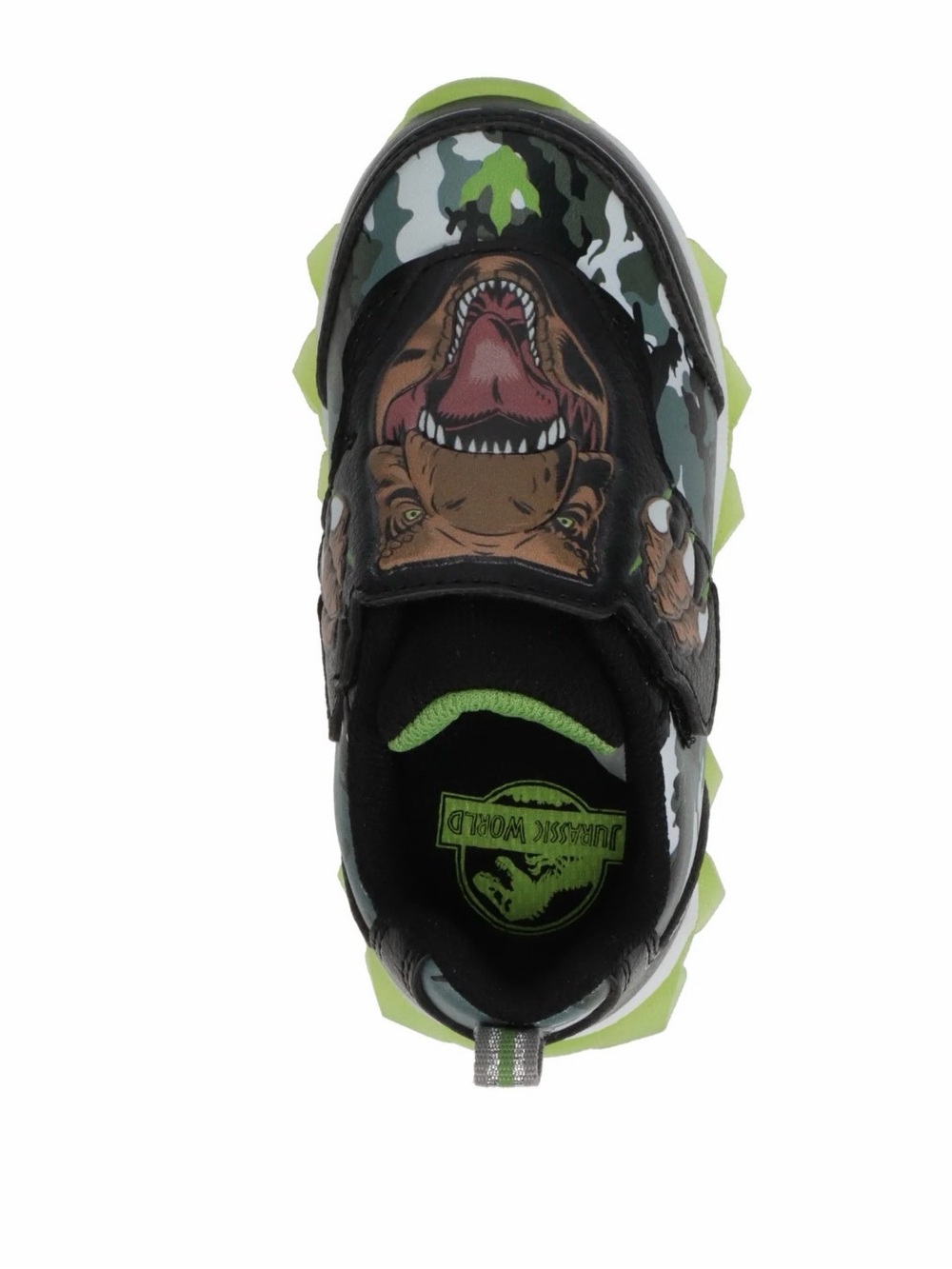 Kids' Green T-Rex Slip-On Sneakers